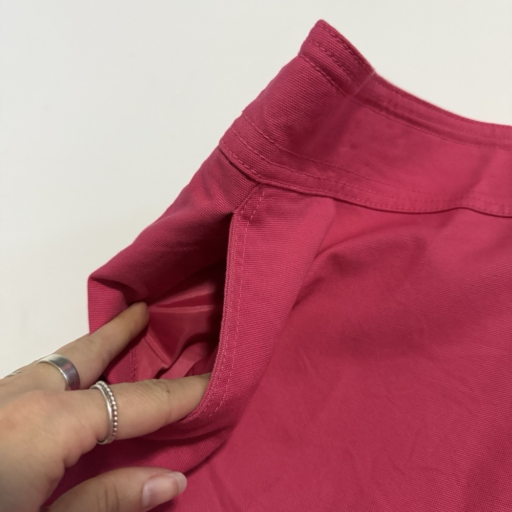 Talbots Pink A-Line Skirt Stretch Pockets Back Zip Lined Sz 14 - Picture 3 of 9
